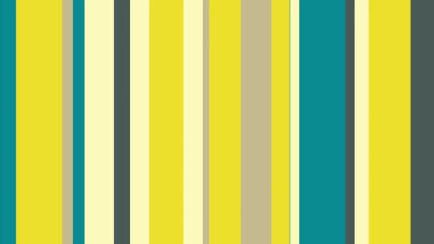 Multicolor Stripes Verde Yellow Stripes Video Background Loop Barras Coloridas — Vídeo de Stock