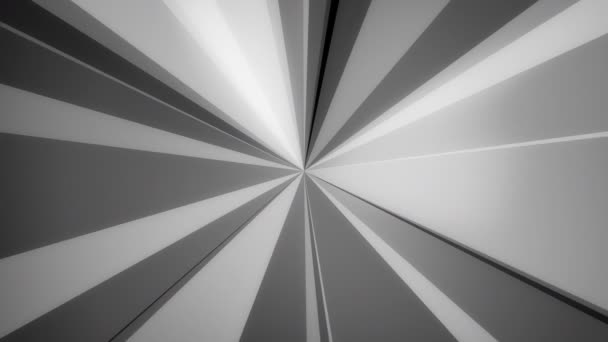 Arba Gray Symmetrical Texture Video Background Loop Фон Движения Построен — стоковое видео