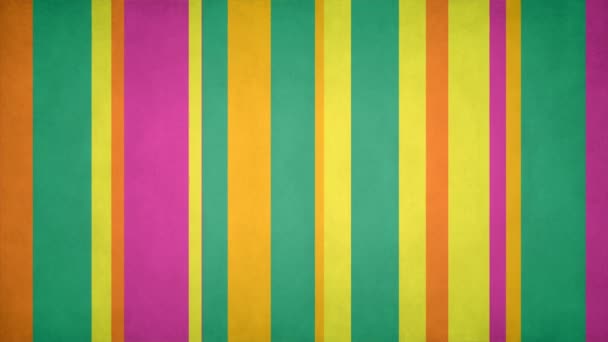 Rayas Multicolores Papel Textured Spring Colors Bars Video Background Loop — Vídeo de stock