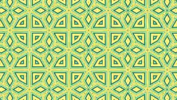 Wallpaper Weirdness Evolving Pattern Video Background Loop Detailed Kaleidoscopic Pattern — Stock Video