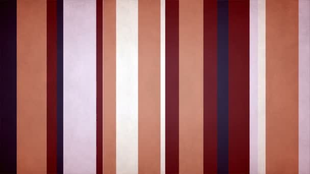 Papierartige Mehrfarbige Streifen Gedeckte Warme Farben Video Hintergrundschleife Bunte Bewegliche — Stockvideo
