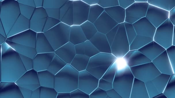 Jogi Синій Блакитно Geometrictexture Відео Тло Петлю Соти Розвивається Структуру — стокове відео