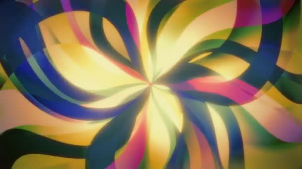 Psycho Candy Red Multicolored Psychedelic Video Background Loop Inglês Padrões — Vídeo de Stock