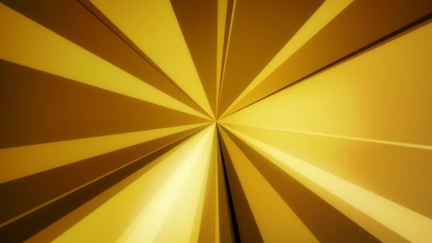 Arba Gold Brilhante Cunhas Textura Vídeo Background Loop Este Elegante — Vídeo de Stock