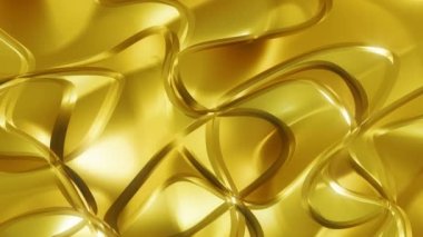 Cam gibi altın konu 1 / / 4 k Glamour model Akış Video arka plan döngü. Altın cam gibi liflerden veya konu göz alıcı, en ilgi çekici ve ilginç bir şekilde iç içe oynadığı benzersiz video döngü.