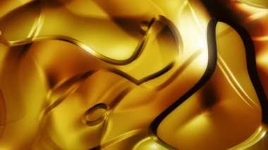 Cam gibi altın konu 2 / / 4 k karanlık göz alıcı doku Video arka plan döngü. Büyüleyici doku ortamında cam gibi lifler. Lüks bir arka plan mükemmel fantezi her şey için uygundur.