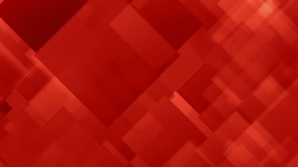 Squandal Red Red Abstract Squares Video Background Loop Eine Rötliche — Stockvideo