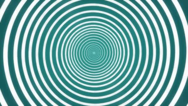 催眠螺旋 迷幻隧道样视频背景环 一个简单而有效的催眠剪辑与缓慢变化的螺旋宽度 也让人想起了无尽的隧道 — 图库视频影像