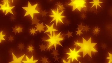 Christars 4k / / 4 k klasik Noel yıldız Video arka plan döngü. Stilize Noel yıldızlar doğru Görüntüleyici ve ışıltı ve gerçekten şenlikli bir şekilde altın kızdırma. Şimdi 4 k!