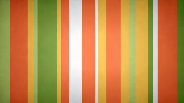 Papierartige Mehrfarbige Streifen Federfarben Texturieren Video Hintergrundschleife Bunte Bewegliche Bars — Stockvideo