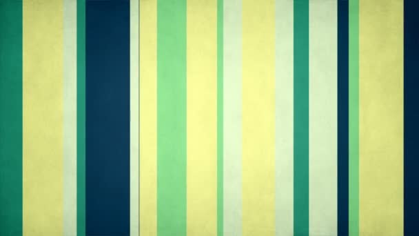 Paperlike Multicolor Stripes Green Yellow Texture Bars Video Background Loop — Vídeo de Stock