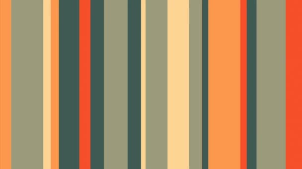 Paperlike Multicolor Stripes Retro Pattern Video Background Loop Красочные Движущиеся — стоковое видео