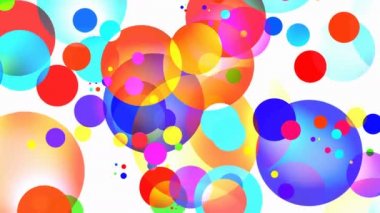 Döngüsellik 2 / / 4 k akan Circles Pattern Video arka plan döngü. Yuvarlak şekiller yavaşça zaman içinde hareket. Zarif ve zamansız renk düzeni.