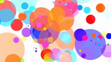 Döngüsellik 2 / / 4 k akan Circles Pattern Video arka plan döngü. Yuvarlak şekiller yavaşça zaman içinde hareket. Zarif ve zamansız renk düzeni.