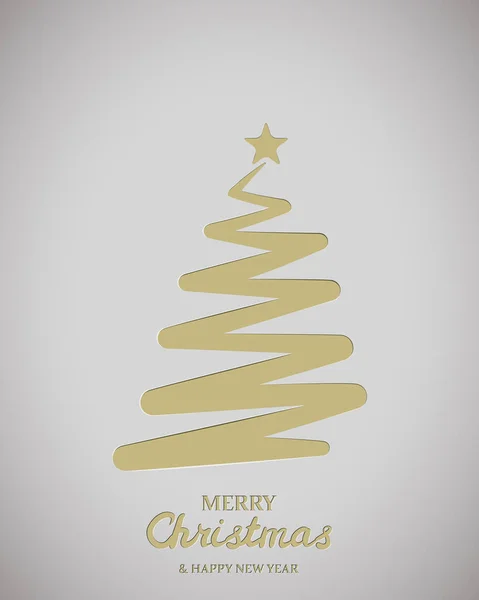 Stylizowane Choinki Pionowy Szary Tło Choinka Papieru Merry Christmas Greetings — Wektor stockowy