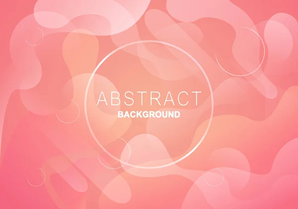 Abstract Fluid Background Geometric Design Gradient Liquids Shapes Waves Pink — Stock Vector