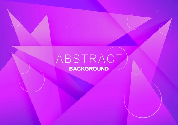 Vector Paarse Roze Achtergrond Abstracte Geometrische Driehoeken Schaduw Cirkel Elementen — Stockvector