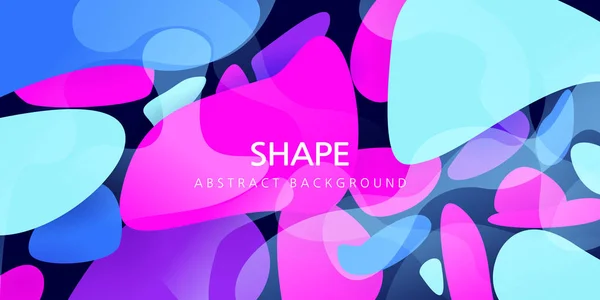 Ilustração Vetorial Colorida Design Divertido Rosa Roxo Azul Abstração Pedras —  Vetores de Stock