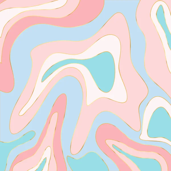 抽象的な背景。滑らかなフォーム。ピンク、青、白の色、 — ストックベクタ