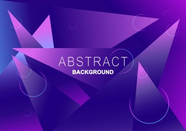 Vektör mor, pembe arka plan. Soyut geometrik üçgenler. sh