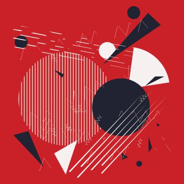 Modern arka plan. üçgenler, çizgiler, CIR bileşimi