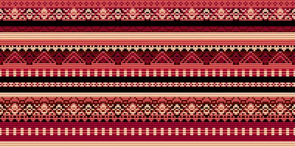 Tapis vectoriel sans couture. Ornement folklorique dans le style de broderie — Image vectorielle