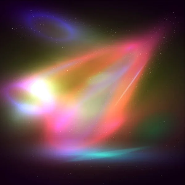 Kosmischer Galaxienhintergrund mit Nebel, Sternenstaub und hellem Shinin Stockvektor