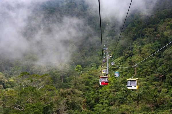 Largo Camino Cable Alto Genting Highlands Malasia Hermoso Camino Cable — Foto de Stock