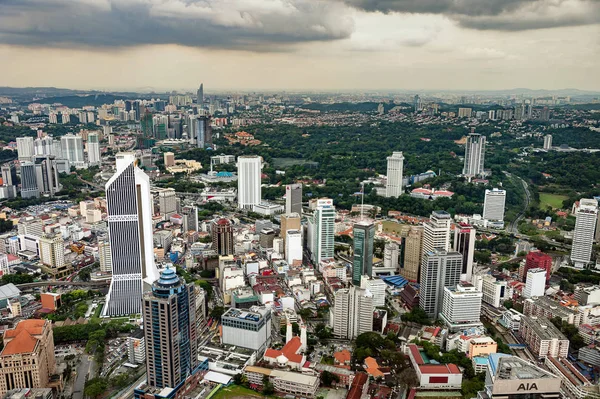 Belle Vue Sur Ville Kuala Lumpur Depuis Tour Menara Jour — Photo