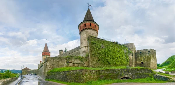 Forteresse Kamianets Podilskyi Construite Xve Siècle Vue Des Tours Murs — Photo