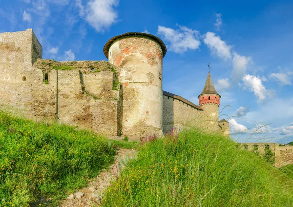 Kamianets Podilskyi Fortress Built 15Th Century Some Southern Towers Wall — Stock Photo, Image