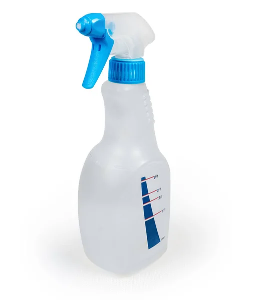 Huishoudelijk Plastic Spray Fles Met Schaal Voor Definities Van Concentratie — Stockfoto