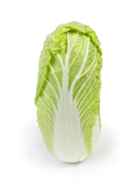 Whole Head Napa Cabbage Also Known Chinese Cabbage Standing Upright — Stock Photo, Image