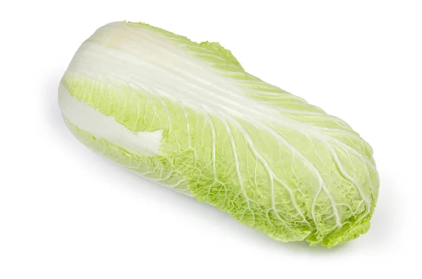 Whole Head Napa Cabbage Also Known Chinese Cabbage White Background — Stock Photo, Image