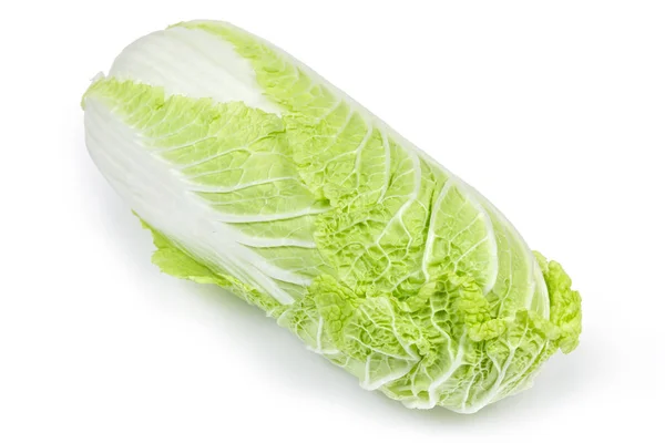 Head of napa cabbage close-up on a white background — Stock Photo, Image