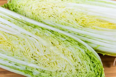 Çin lahana başının uzunlamasına bölümünün arka planı