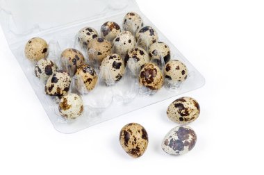 Aynı yumurtayakın ambalaj karşı bıldırcın yumurtası