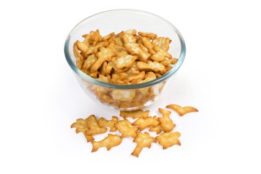 Cam kase de deniz ile ilişkili şeklinde tuzlu kraker