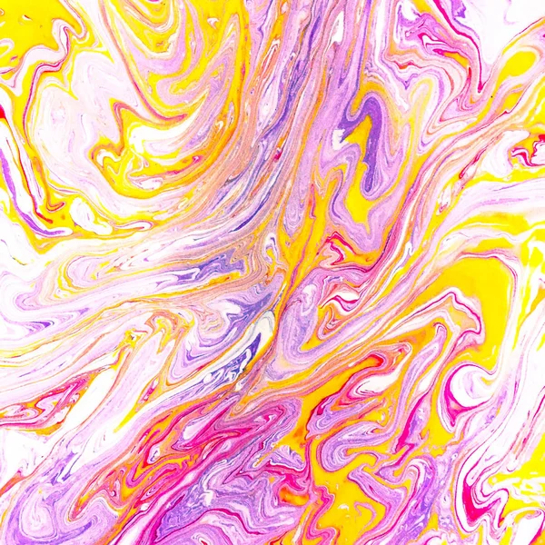 Color watercolor stains and waves on paper. Colored background for design, posters, presentations and other artwork. Marble and splash texture.