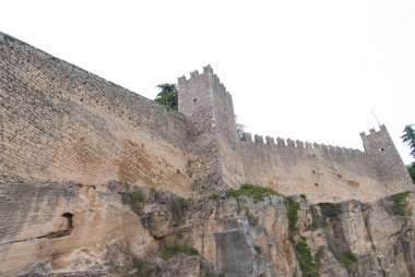 Çok yüksek perimetric duvar microstate San Marino çevreleyen