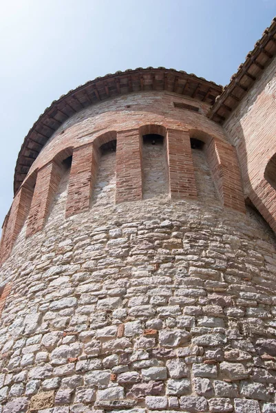 Corciano Ortaçağ Duvarlı Çevresini Parçası — Stok fotoğraf