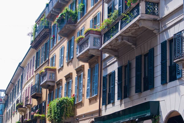 Alte Und Typische Häuser Der Straße Fiori Chiari — Stockfoto