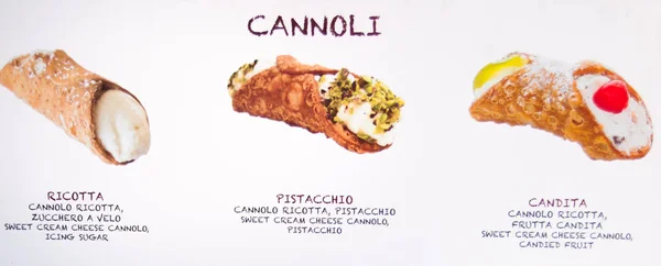 Imágenes Cannolo Típico Dulce Sicilia — Foto de Stock