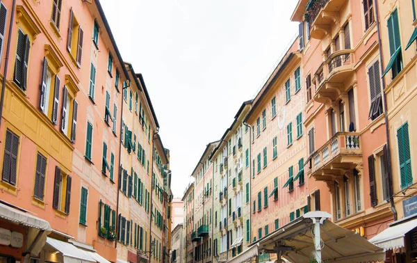 Panoramablick Auf Den Pedestrade Weg Zentrum Der Stadt Rapallo Italien — Stockfoto