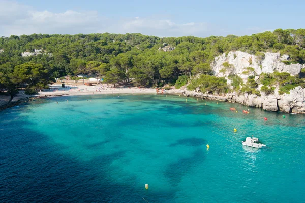 Panorama Één Van Beroemdste Stranden Van Het Spaanse Eiland — Stockfoto