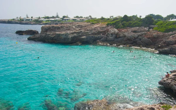 Panorama Één Van Meest Beetje Prachtige Stranden Van Het Spaanse — Stockfoto