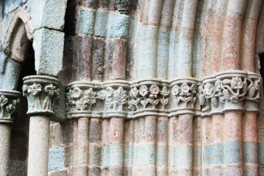 Özellikle dekorasyon Abbey Saint Michel Benedictine keşiş Dağı Pirchiriano Turin yakınındaki üzerinde de