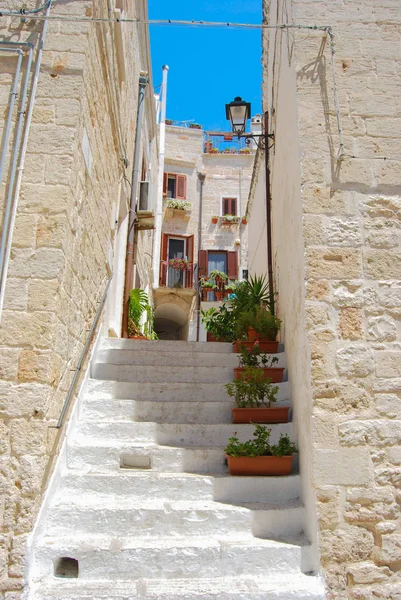 Un aperçu d'un coin d'Otrante dans le sud de l'Italie — Photo