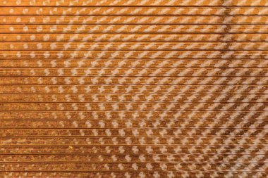 Güneş glares ile sarı Polikarbonat levha güzel bir yatay doku