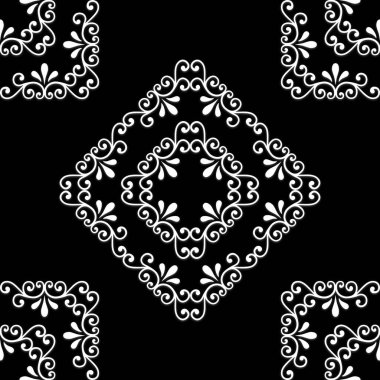 Beyaz arkaplanda izole edilmiş beyaz kare kar tanelerinin kusursuz desen dokusu